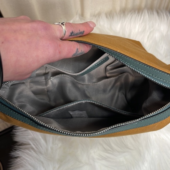 NEW! LEATHER SHOULD BAG WITH COSMETIC BAG ‘CELESTE’ - Picture 12 of 15